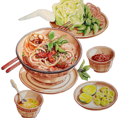 Bún Bò chế  biến sẵn